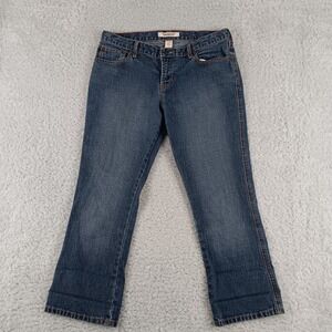 Abercrombie & Fitch Blue Denim Jeans Womens Size 6 Mid Rise Straight Leg 06923